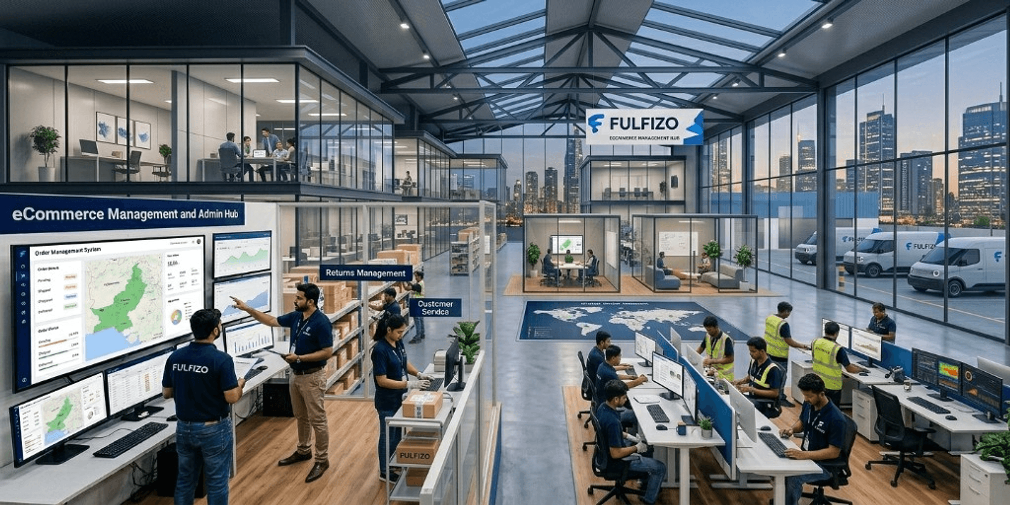 Fulfizo eCommerce Management and Admin Hub operations center
